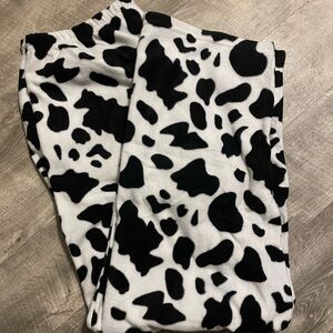 Black and White Cow Print Bottoms